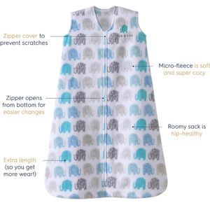 FLEECE HALO SLEEP SACK sz MEDIUM